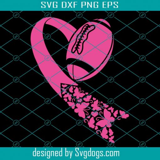 Football Breast Cancer Awareness Svg, Hope For A Cure Svg, Pink Ribbon Svg