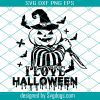 I Love Halloween Pumpkin Svg, I Love Halloween Svg, Pumpkin Svg, Halloween Svg