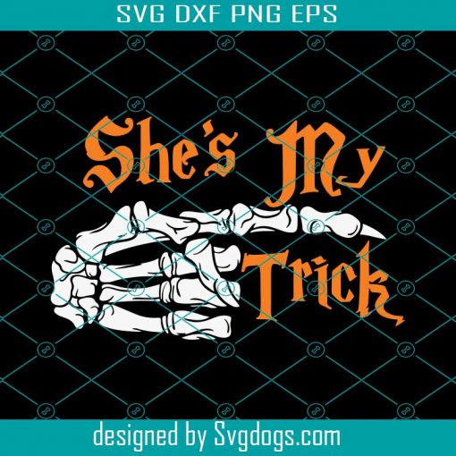 She Is My Trick He Is My Treat Halloween Couple Svg, Halloween Svg