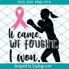 Do All Things Through Christ Svg, Christian Svg, Breast Cancer Svg, Cancer Support Svg, Cancer Warrior Svg