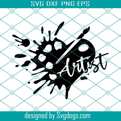 Artist Svg, Artist Love Svg, Artist Palette Svg, Artist Svg, Artist Heart Svg, Art Svg, Paint Splash Svg