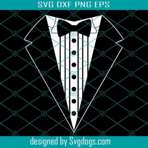 Tuxedo With Bow Tie Svg, Tuxedo Svg, Groom Svg, Gentlemen Svg