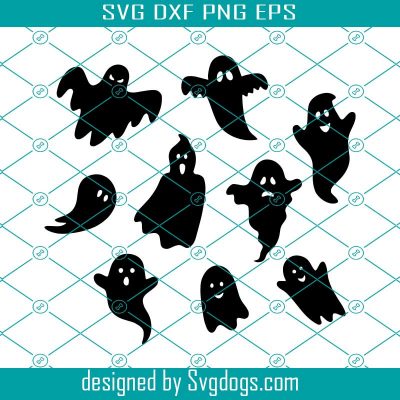 Ghost Svg Bundle, Halloween Bundle Svg, Cute Ghost Svg