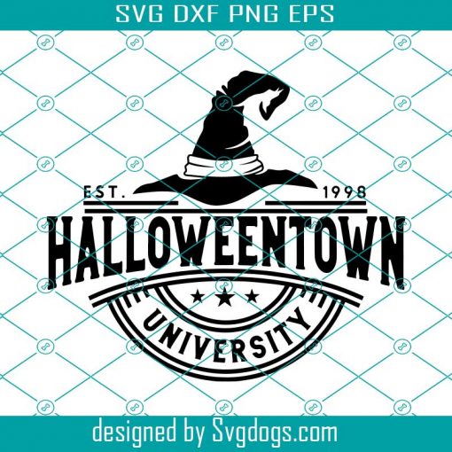 Halloweentown University Svg, Halloween Town Svg, Halloween Svg, Halloween Witch Svg