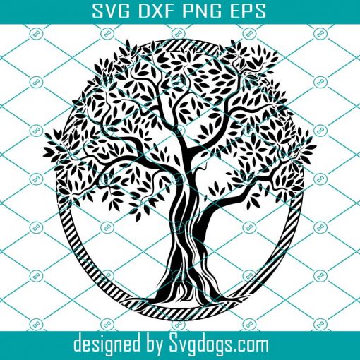 Tree Design SUSA Custom Svg, Tree Svg, Summer Svg