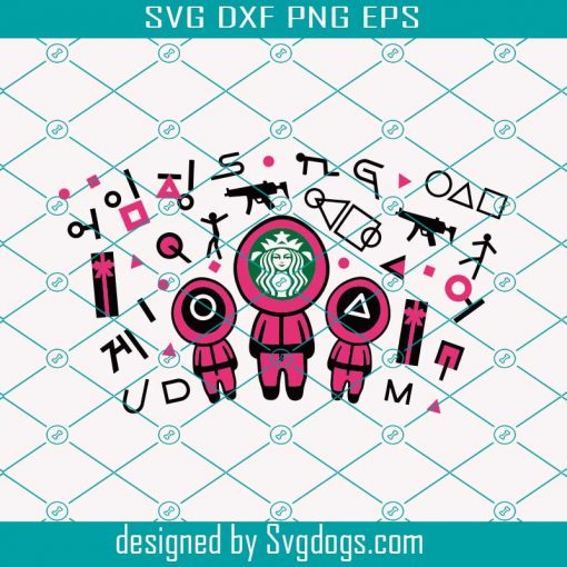 Squid Game Starbucks Svg, Squid Game Soldier Svg, Squid Game Starbucks Full Wrap Svg, Squid Game Starbucks Cold Cup Svg