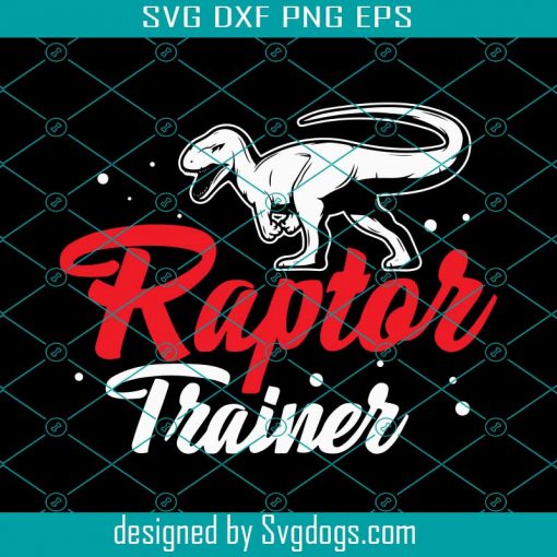 Raptor Trainer Halloween Dinosaur TRex Svg, Halloween Svg, Dinosaur Svg