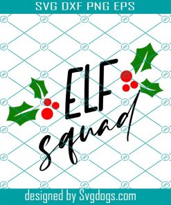 Elf Squad Svg, Christmas Squad Svg, Elf Hat Svg