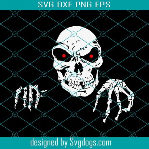 Creepy Death Skeleton Svg, Halloween Svg, Skull Svg