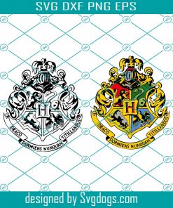 High Detail Hogwarts School Crest Emblem Colour Svg, Hogwarts Svg, School Svg