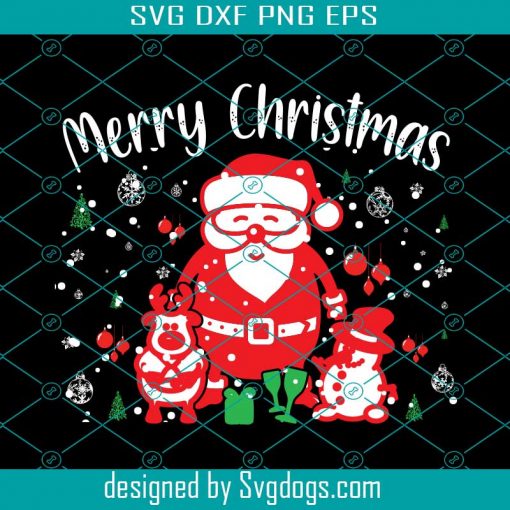 Merry Christmas Svg, Love Christmas Svg, Santa Svg