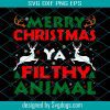 Merry Christmas And Happy New Year Svg, Merry Christmas 2021 Svg, Happy New Year Svg