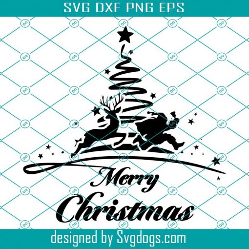 Funny Christmas Svg, Merry Christmas Svg, Christmas Tree Svg