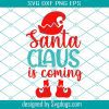 Rebel Without A Claus Svg, Funny Vintage Santa On A Bike Christmas Gift Svg, Christmas Svg