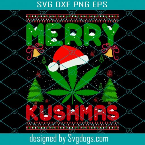 Merry Kushmas Svg, Merry Christmas Svg, Christmas Svg