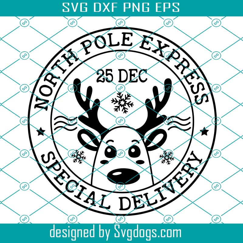 North Pole Svg Merry Christmas Svg Christmas Svg North Pole Express Svg ...