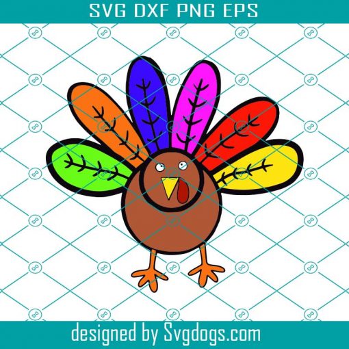 Hand Drawn Turkey Thanksgiving Svg, Thanksgiving Themed Svg, Turkey Svg, Thanksgiving Svg