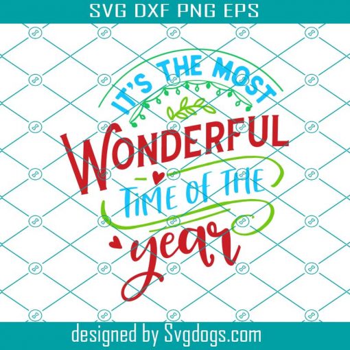 It’s Most Wonderful Time Of Thyear Svg, Merry Christmas 2021, Christmas Svg