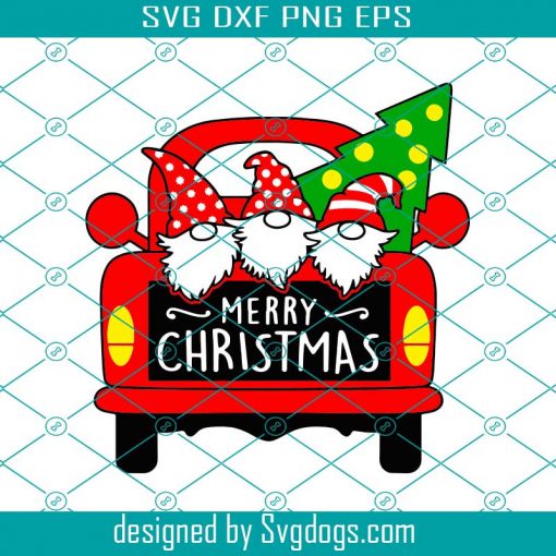 Merry Christmas Svg, Santa Svg, Christmas Truck Svg, Truck Svg