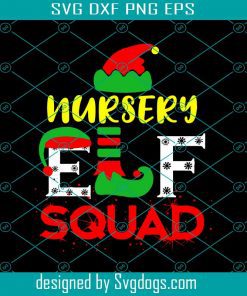 School Nursery Pre-K Elf Squad Santa Christmas Svg, Santa Svg, Christmas Svg