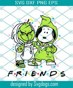 Friends Svg, Christmas Svg, Cartoon Svg, Grinch Svg, Snoopy Svg