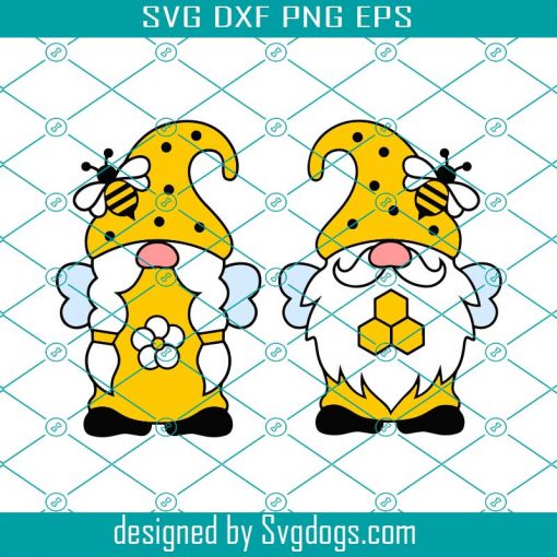 Gnome Svg, Bee Gnome Svg, Bumble Bee Svg, Summer Gnomes Svg, Honey Comb Svg, Christmas Svg