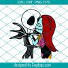 Jack & Sally Svg, Jack And Sally On Christmas Svg, Nightmare Before Christmas Instant Download, Jack Svg, Sally Svg