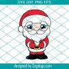 Santa Claus Svg, African American Santa Svg, Christmas Svg, Santa Claus Svg