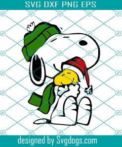 Christmas Winter Snoopy With Woodstock Svg, Christmas Svg, Snoopy Svg