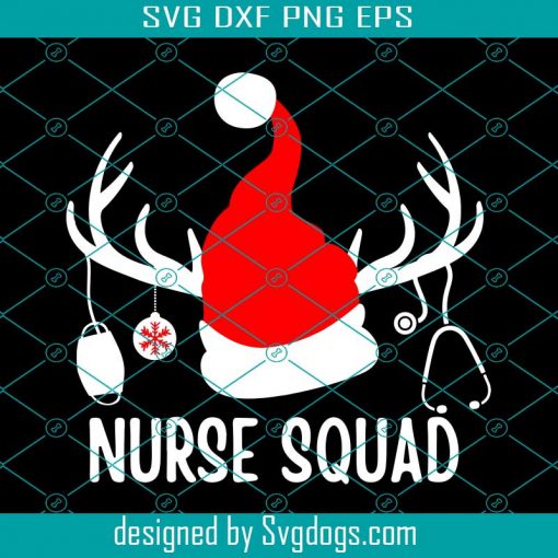 Nurse Squad Christmas Nurse Gift Idea Svg, Nurse Squad Svg, Christmas Svg