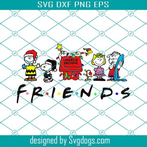 Peanuts Snoopy & Charlie Brown Friends Cutable Layerable Holiday Svg, Friends Svg, Christmas Svg