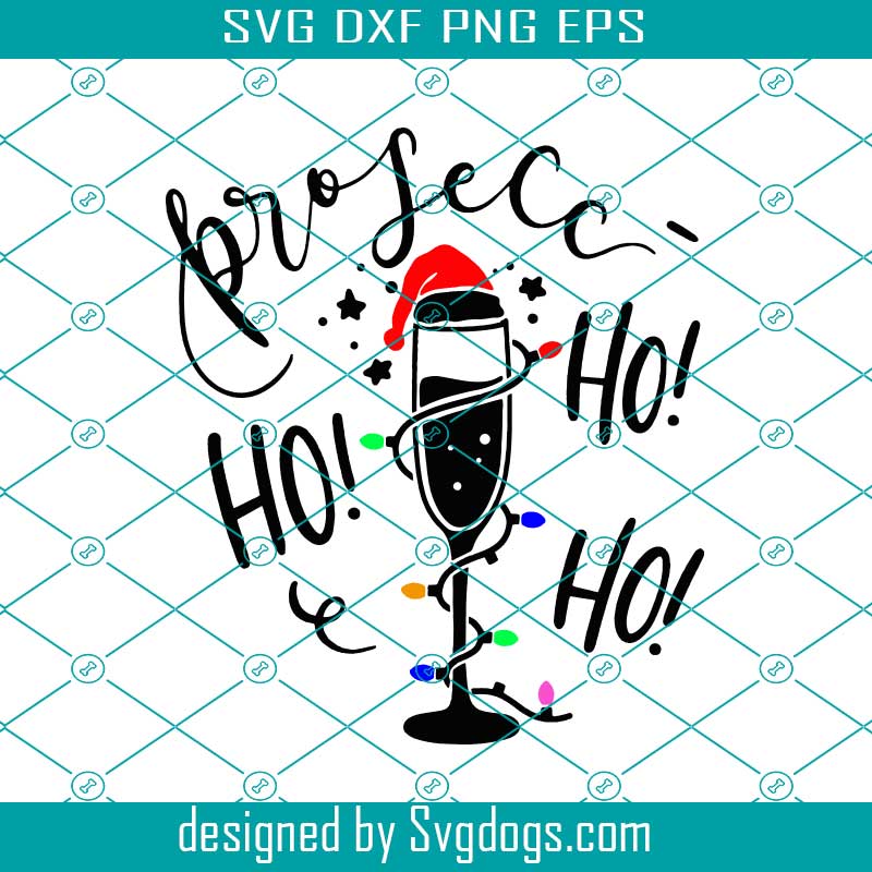 Prosecc Ho Ho Ho Svg, Christmas Alcohol Svg,Christmas Svg, Alcohol Svg