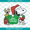 Snoopy Merry Christmas Svg, Snoopy Svg, Christmas Svg, Holiday Svg