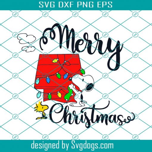 Snoopy Merry Christmas Svg, Snoopy Svg, Christmas Svg, Holiday Svg