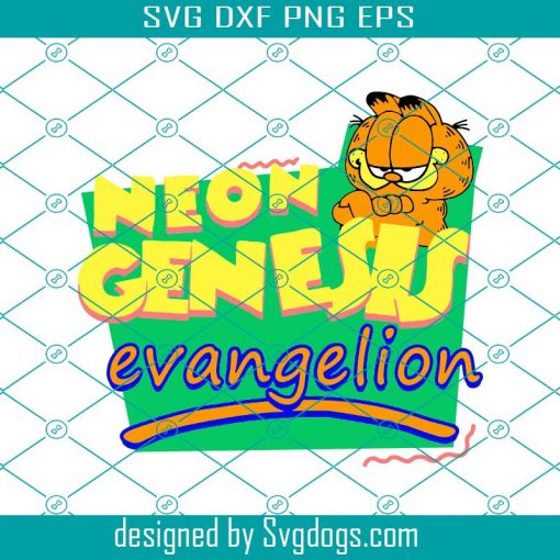 Neon Genesis Evangelion Meets Garfield And Friends Svg, Neon Genesis Evangelion Meets Garfield Svg, Trending Svg