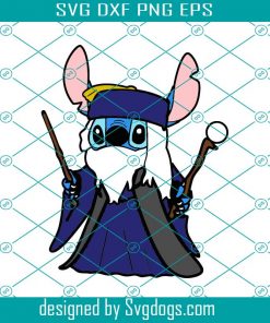Blue Alien School Master Wizard Svg, Stitch Svg, Disney Svg