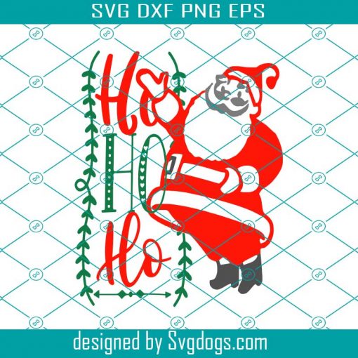 Xmas Santa Ho Ho Ho Svg, Christmas Svg, Santa Svg