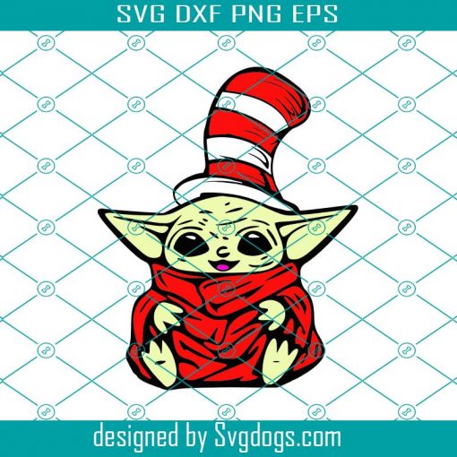 Dr Seuss Baby Yoda Svg, Yoda Svg, Dr Seuss Svg, Baby Yoda Svg, Chirstmas Svg