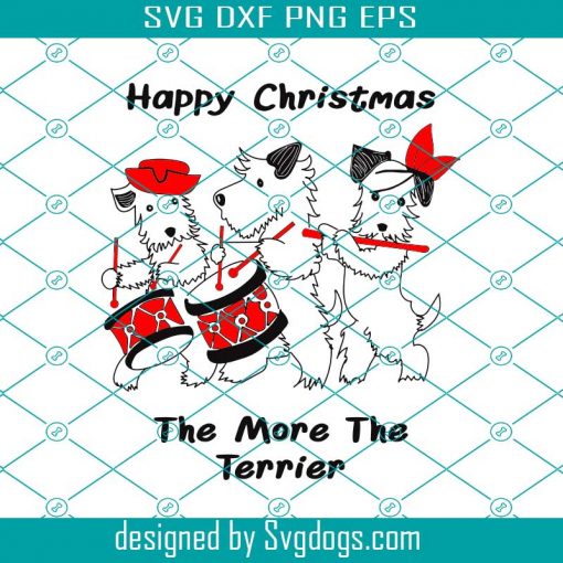 The Scotty Dogs Christmas Band Svg, The mores the Terrier Svg, Christmas Svg, Dogs Svg