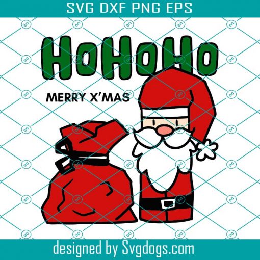 Cute HoHoHo Santa Claus Svg, Christmas Svg, Santa Svg