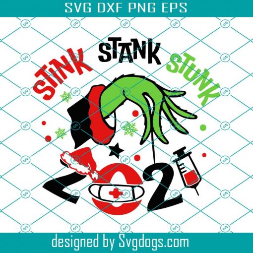 Grinch 2021 Stink Stank Stunk Svg, Grinch Ornament Svg, Grinch Svg, Christmas 2021 Svg