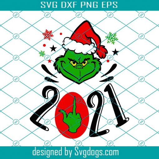 Grinch Giving The Finger Svg, Grinchmas Svg, Stink Stank Svg, Merry Fucking Christmas Svg