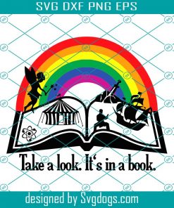 Take a Look It’s in a Book Svg, Book Svg, Gay Svg, LGBT Svg
