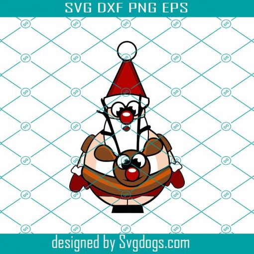 Santa Funny Svg, Chirstmas Svg, Deer Svg, Happy Holiday Svg