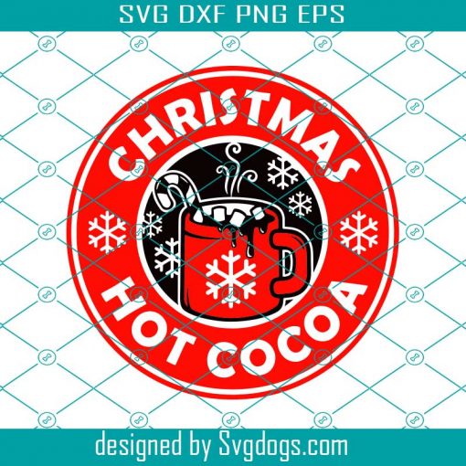 Hot Cocoa Logo Svg, Christmas Hot Cocoa Svg, Merry Christmas Png, Christmas Cocoa Sign Svg