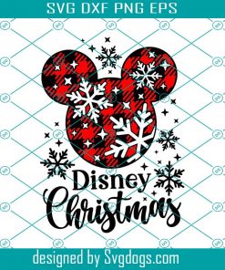 Mickey Christmas SVG, Mouse Ears Christmas SVG, Mouse Head SVG, Christmas SVG PNG DXF EPS
