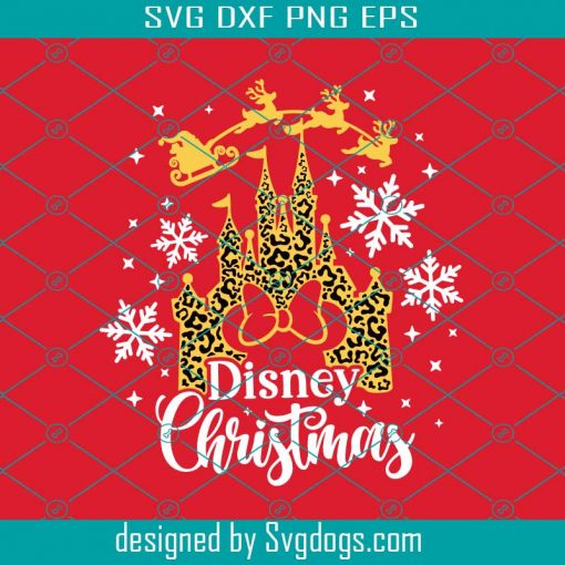 Leopard Castle Svg, Christmas Svg, Main Street Svg, Christmas Trip Svg, Leopard Mouse Svg, Magic Castle Svg, Mouse Ears Svg