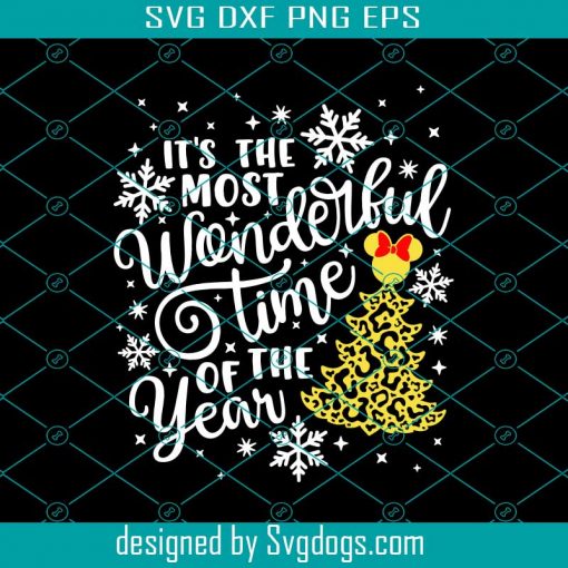 The Most Wonderful Time of Year Svg, Main Street Svg, Christmas Trip Svg, Leopard Mouse Svg, Christmas Castle Svg, Mouse Ears Svg