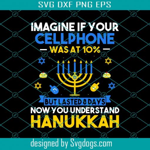 Ugly Hanukkah Svg, Chanukah Cellphone Menorah Hanukkah Svg, Trending Svg