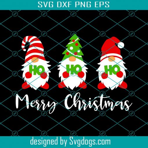 Gnomes Merry Christmas Ho Ho Ho Svg, Cute Women’s Xmas Pajama Svg, Christmas Svg, Gnomes Svg